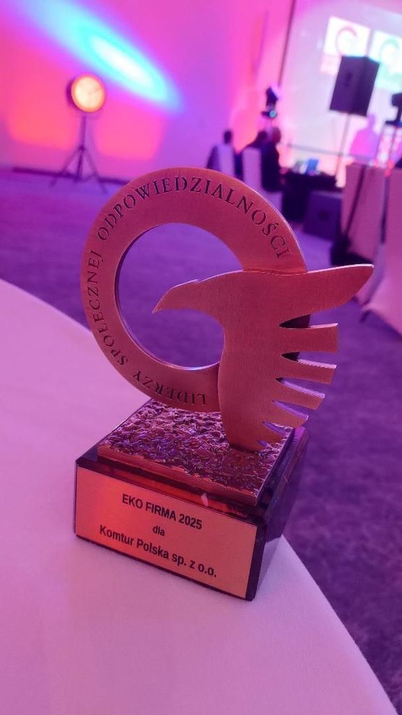 Komtur Polska receivs the EkoFirma Award at the European Business Forum in Międzyzdroje